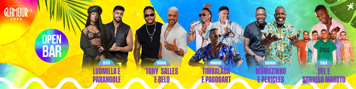 vendas abertas camarote glamour salvador 2026