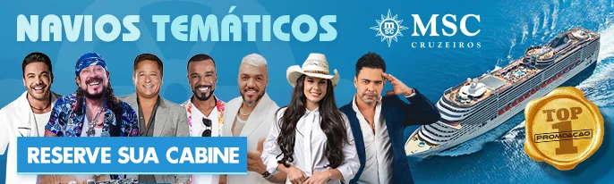 Reserve aqui seu Cruzeiro Temático